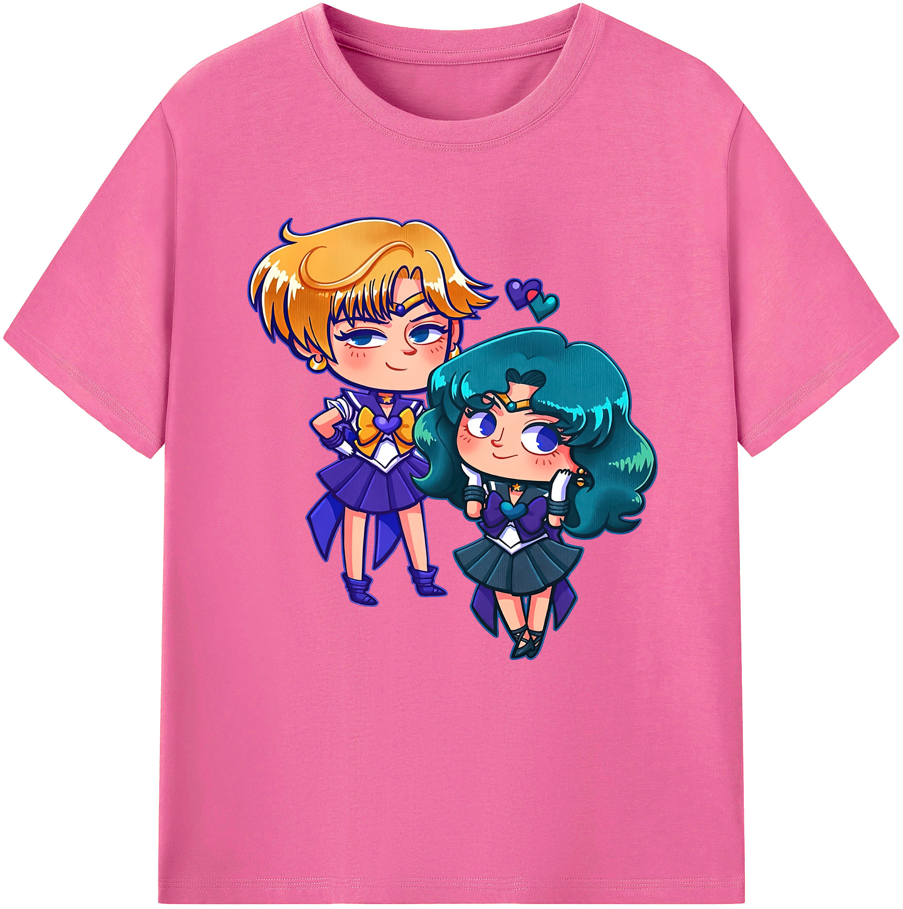 （画像用） 美少女戦士セーラームーン 天王はるか Sailor Moon Tenoh Haruka レディースカジュアルプリントTシャツ（綿100％）